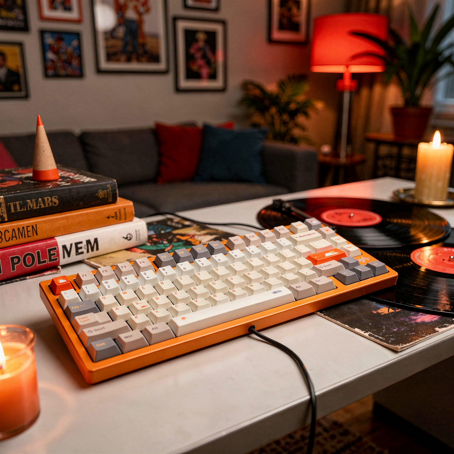 Dream Key Weather Keycaps detail