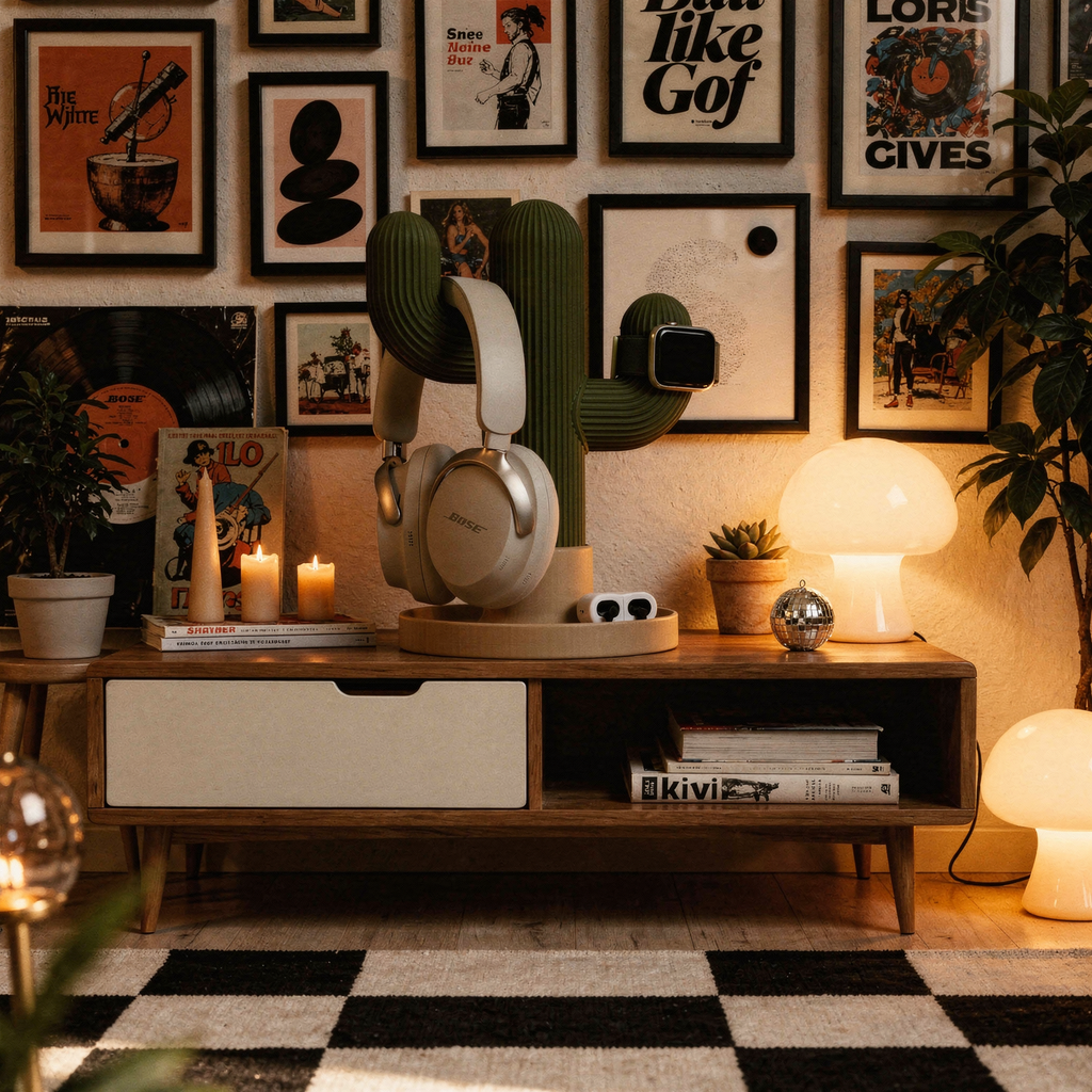 Cactus Headphone Stand eye-level vignette