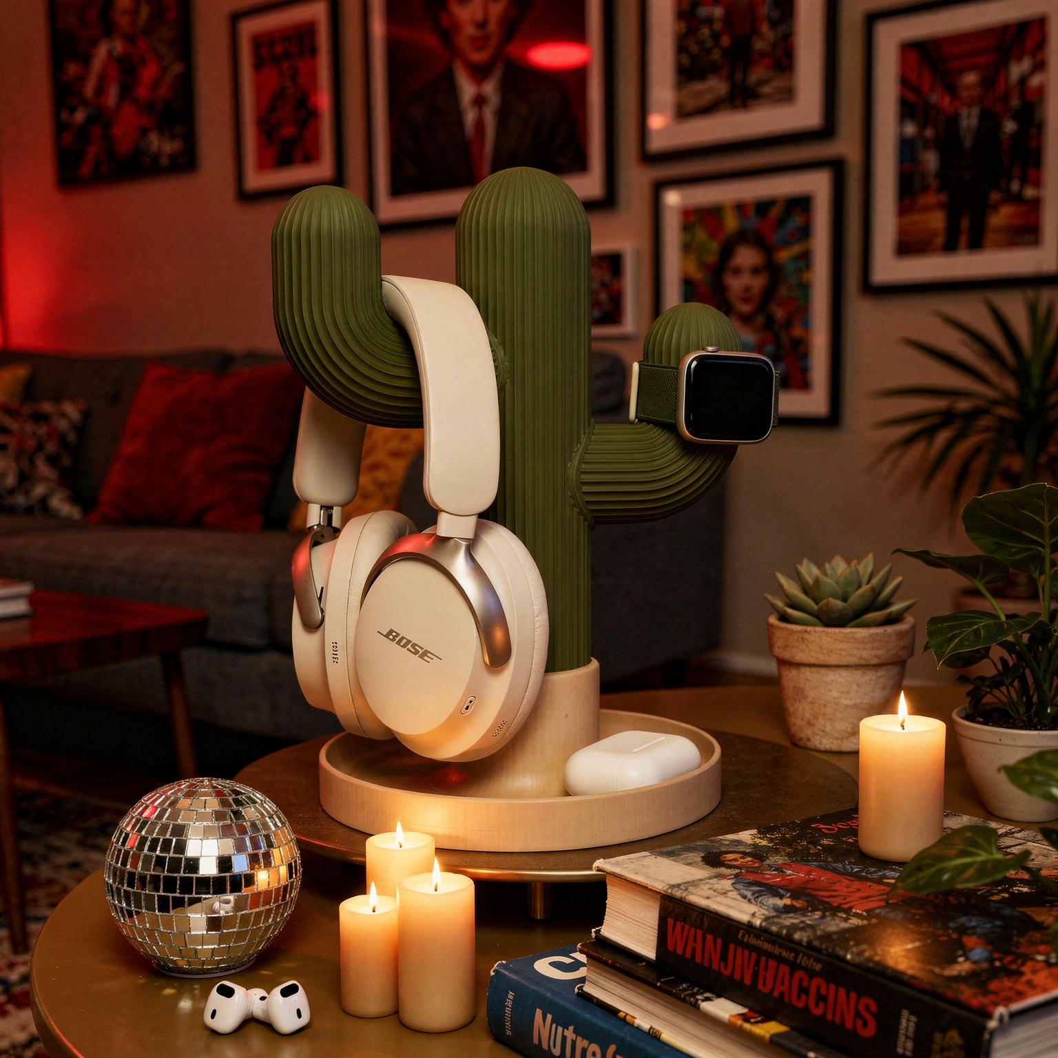Cactus Headphone Stand detail