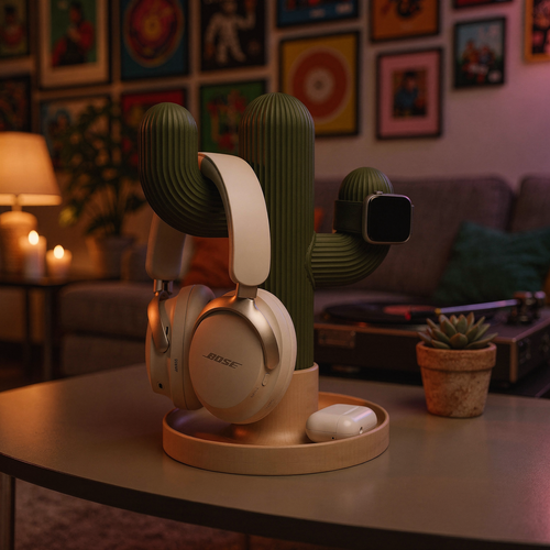 Cactus Headphone Stand hero angle