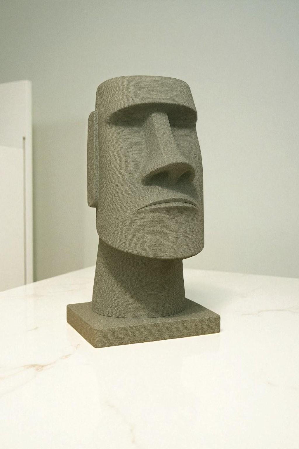 Moai Head Headphone Stand
