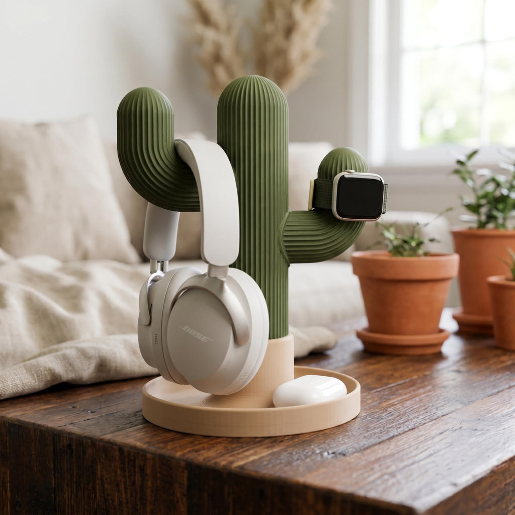 Cactus Headphone and Watch Stand