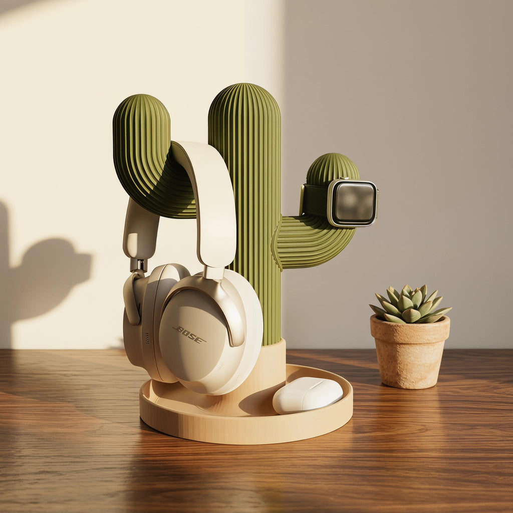 Cactus Headphone and Watch Stand