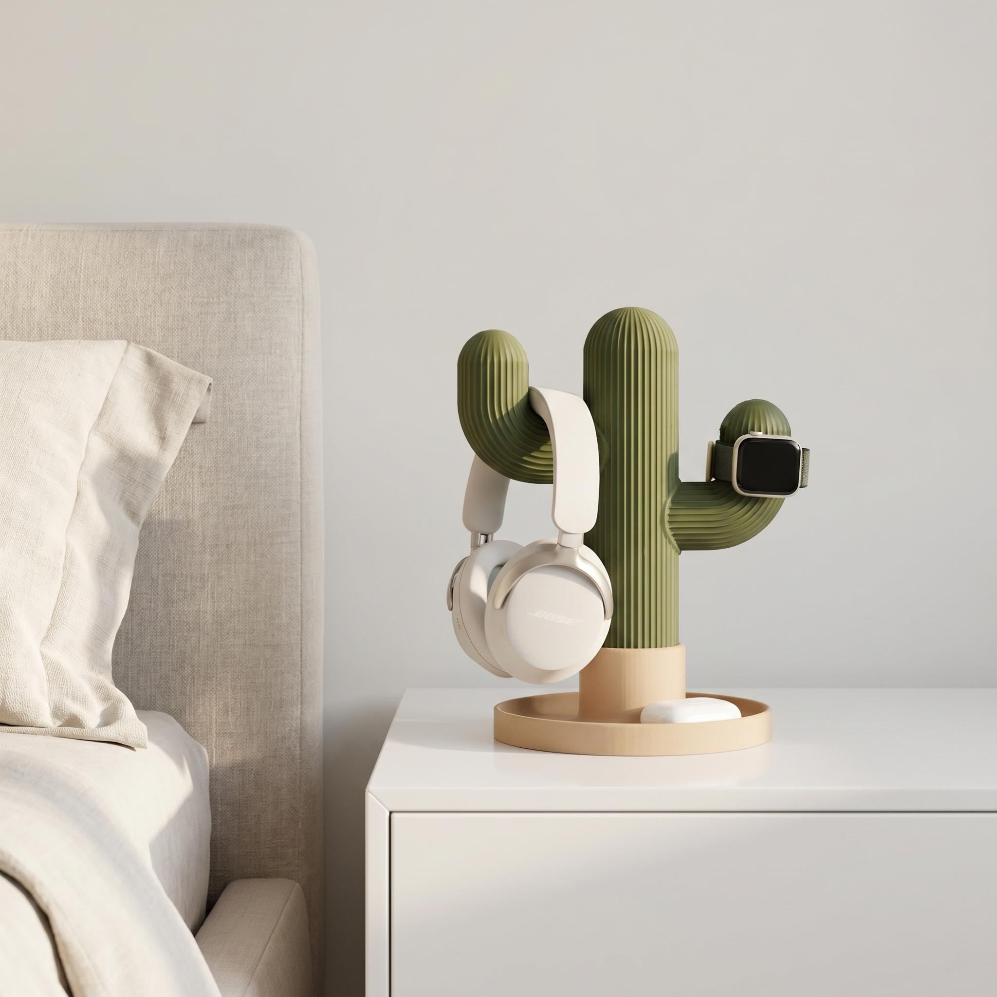 Cactus Headphone and Watch Stand